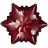 Блюдо 21 см Звезда &quot;Snowflake red shiny &quot; / 226075
