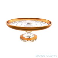 Тортница 31 см н/н &quot;Фелиция /Мозер хрусталь с золотом&quot; / 159764