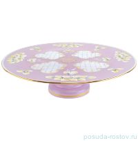 Тортница 30 см н/н матово-розовая &quot;Лепка&quot;&quot; U-R / 096635