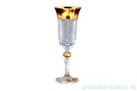 Бокалы для шампанского 150 мл 6 шт &quot;Max Crystal /Фелиция /Хрусталь с золотом&quot; / 119752