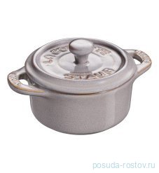 Кокот 10 см с крышкой античный серый &quot;STAUB&quot; / 218319