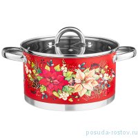 Кастрюля 22 х 12 см со стеклянной крышкой 4,6 л &quot;торжество&quot; / 268667