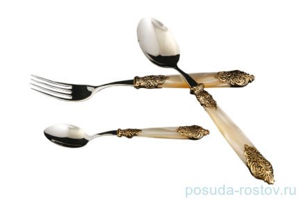 Столовые приборы 36 предметов &quot;Versaille Antique Gold /Champagne Steel&quot; / 128746