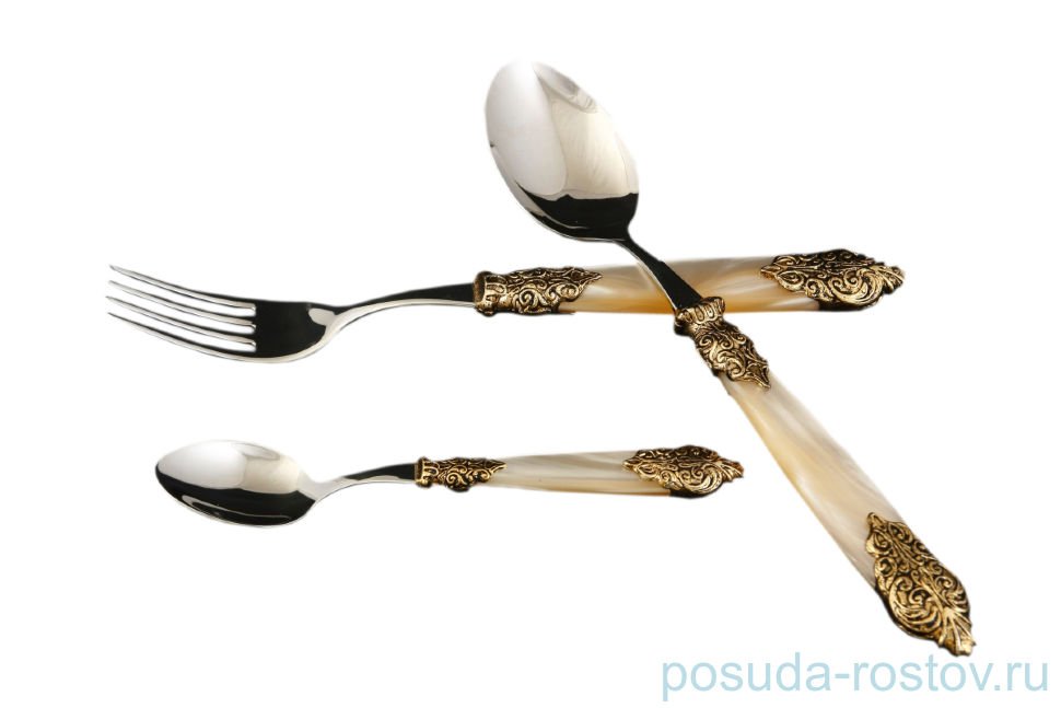 Столовые приборы 36 предметов "Versaille Antique Gold /Champagne Steel" / 128746