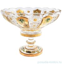 Ваза для фруктов 25 см н/н &quot;Хрусталь с золотом&quot; / 044501