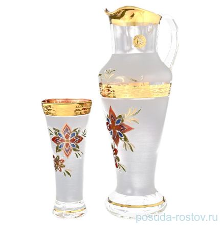Набор для воды 7 предметов (кувшин + 6 стаканов) &quot;Иксовка /Мозайка&quot; / 058436