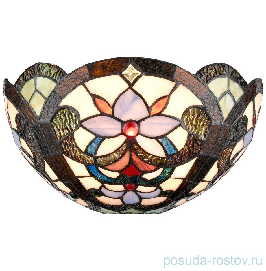 Бра 1 рожковый "Tiffany" Фиолетовый цветок / 304364