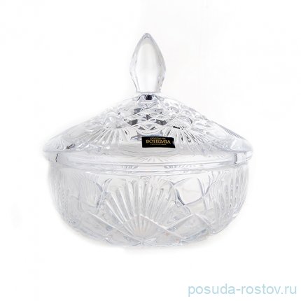 Ваза для конфет 15 см с крышкой &quot;Лира /Без декора&quot; / 036848