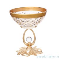 Креманка 13 х 15 см янтарная &quot;Agua /золото&quot; / 246990