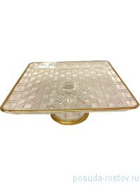 Блюдо квадратное н/н большое &quot;Dior /Отводка золото&quot; / 270587
