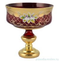Ваза для конфет 17 см н/н &quot;Лепка красная /6888&quot; B-L / 097889