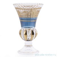 Ваза для цветов 35 см н/н синяя &quot;Адажио /Барокко /Золото&quot; / 274081