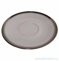 Блюдце 14,5 см 1 шт &quot;Сабина /Отводка платина&quot; / 304016
