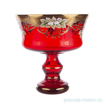 Ваза для фруктов 24 см н/н &quot;Лепка красная&quot; / 155049