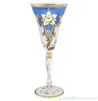 Бокалы для белого вина 190 мл 6 шт &quot;Виктория /Лепка васильковая&quot; К-А / 069279