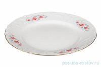Тарелка 25 см 1 шт &quot;Рококо /577 /Серая роза /золото&quot; / 127662