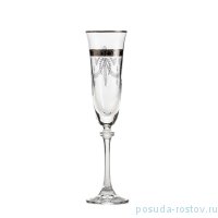 Бокалы для шампанского 190 мл 6 шт &quot;Александра /436528 /Панто /Платиновый кант&quot; / 157004