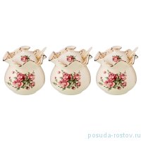 Набор банок для пищевых продуктов 3 шт &quot;Корейская Роза&quot; / 194485