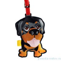 Кожаный брелок на сумку &quot;Rottweiler&quot; / 144004