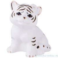 Фигурка 7 х 6 х 8 см белая &quot;Тигренок&quot; / 263851