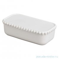Паштетница 18,5 х 9,5 х 5,5 см 400 мл с крышкой прямоугольная &quot;Pearl&quot; / 375315