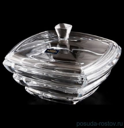 Ваза для конфет 20 см с крышкой &quot;Сегмент /Без декора&quot; / 088035