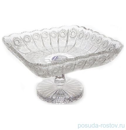 Ваза для фруктов 28 см н/н &quot;Glasspo /Хрусталь резной&quot; / 079356