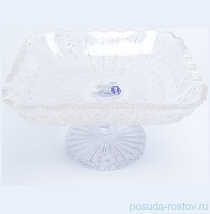 Ваза для фруктов 28 см н/н &quot;Glasspo /Хрусталь резной&quot; / 079356