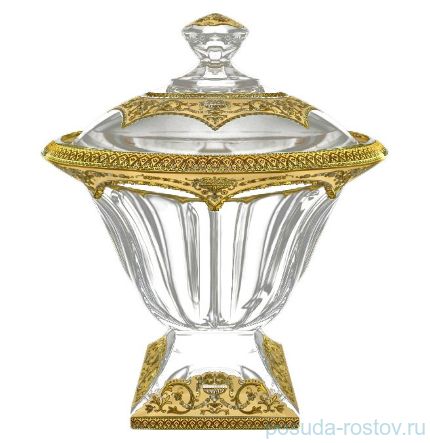 Ваза для фруктов 26,5 см с крышкой &quot;Astra Gold /Панел бежевая&quot; / 127787