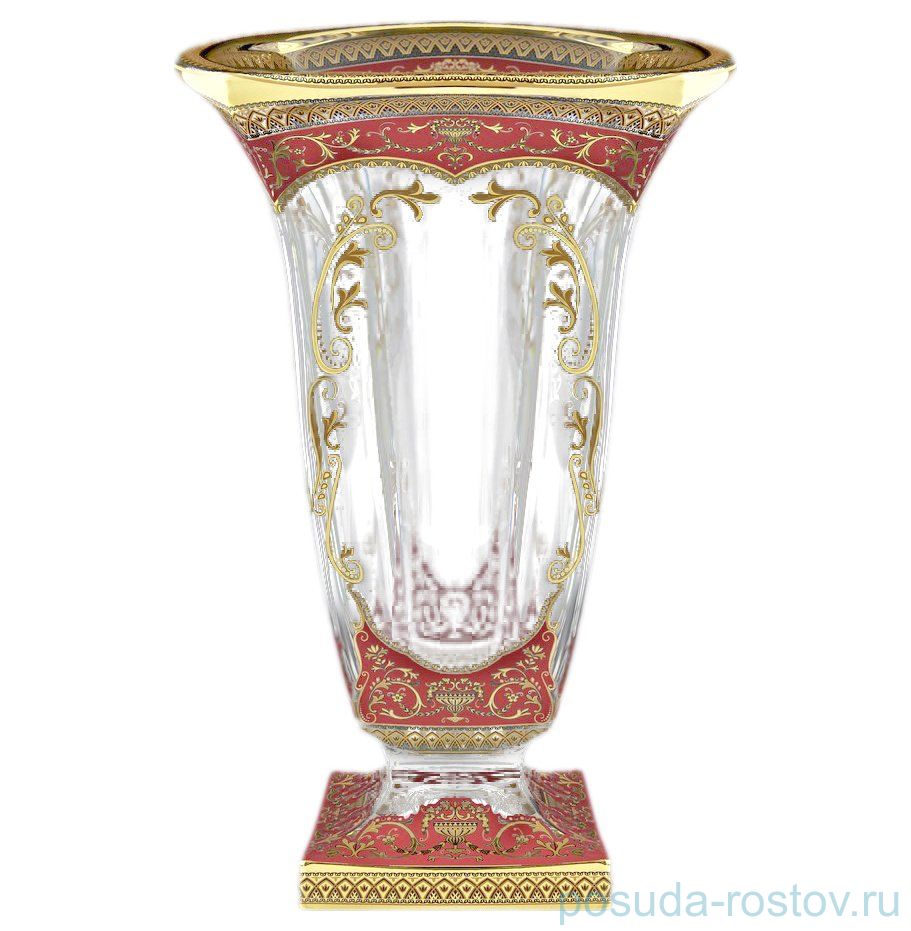 Ваза для цветов 33 см "Astra Gold /Красная" / 069984