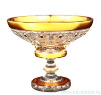 Конфетница 15 см н/н &quot;Max Crystal /Золотая лента /Шарики&quot; / 088715