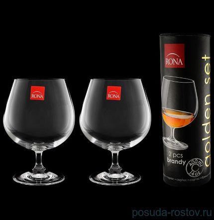 Бокалы для бренди 400 мл 2 шт Tubus &quot;Golden set /Без декора&quot; / 088870