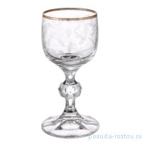Рюмки 50 мл 6 шт &quot;Клаудия /Веточки с бутонами /золото&quot; V-D / 212507