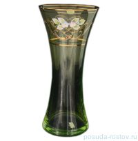 Ваза для цветов 30 см прозрачно-зелёная &quot;Лепка&quot; / 059532