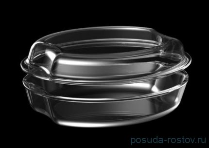 Блюдо для запекания 2.5 л овальное с крышкой &quot;Simax /Без декора&quot; / 125041