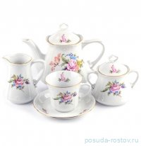 Чайный сервиз на 6 персон 15 предметов &quot;Камелия /Мейсенский букет&quot; / 293495