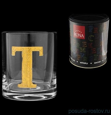 Стакан для виски 390 мл TUBUS &quot;Азбука /Буква &quot;T&quot; / 135885