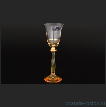 Рюмки 60 мл 6 шт &quot;Анжела /Янтарь /золотые полосы&quot; / 059481