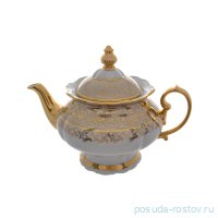 Заварочный чайник 1,5 л &quot;Корона /Аристократ /Золотые листики на бежевом&quot; / 286335