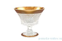Ваза для конфет 12 см &quot;Хрусталь с золотом&quot; / 070739