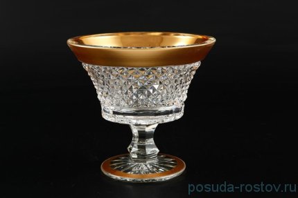Ваза для конфет 12 см &quot;Хрусталь с золотом&quot; / 070739