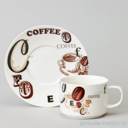 Набор кофейных пар 180 мл 6 шт &quot;coffee mania&quot; / 365331