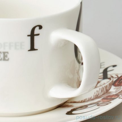 Набор кофейных пар 180 мл 6 шт &quot;coffee mania&quot; / 365331