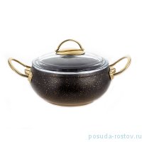 Кастрюля 18 х 8 см с антипригарным гранитным покрытием 2 л &quot;KEOPS SETS /GOLD&quot; / 150866