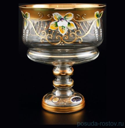 Конфетница 16 см н/н золото &quot;Star Crystal /Лепка&quot; / 099579