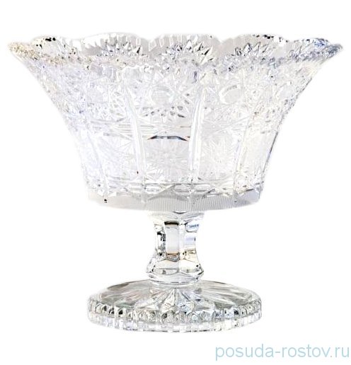 Ваза для конфет 15,5 см н/н "Хрусталь резной" / 152639