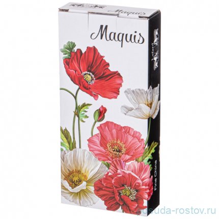 Подставка под ложку 23 х 10,5 х 3 см белая &quot;маки&quot; / 233072