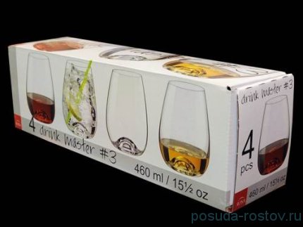 Стаканы для воды 460 мл 4 шт &quot;Drink master /Перламутр&quot; / 157539