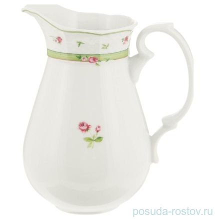 Молочник 1 л &quot;Менуэт /Роза /зеленая отводка&quot; / 157605