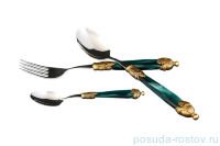 Столовые приборы 18 предметов &quot;Siena Antique Gold /Dark Green Steel&quot; / 114551